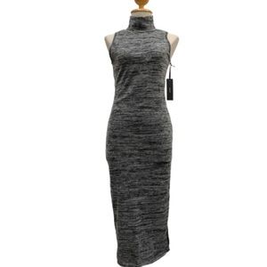 Lulu’s heather gray sleeveless turtleneck dress